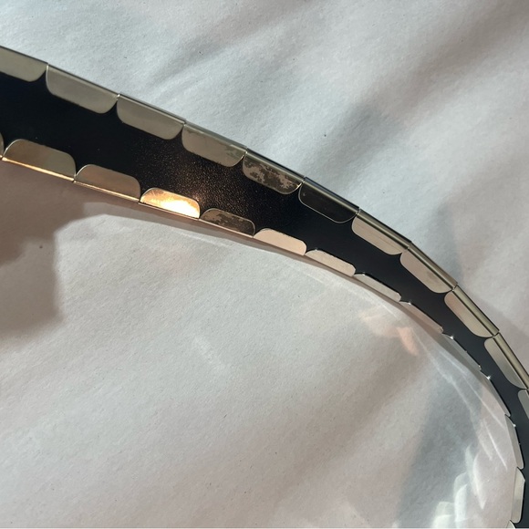 Denim silver western Boho artsy cowgirl cowboy light denim Y2K belt M/L - Picture 12 of 13